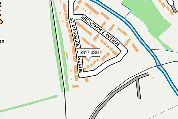 SS17 0SH map - OS OpenMap – Local (Ordnance Survey)