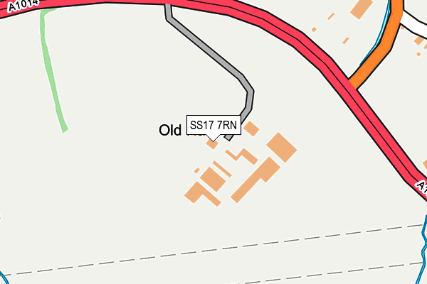 SS17 7RN map - OS OpenMap – Local (Ordnance Survey)