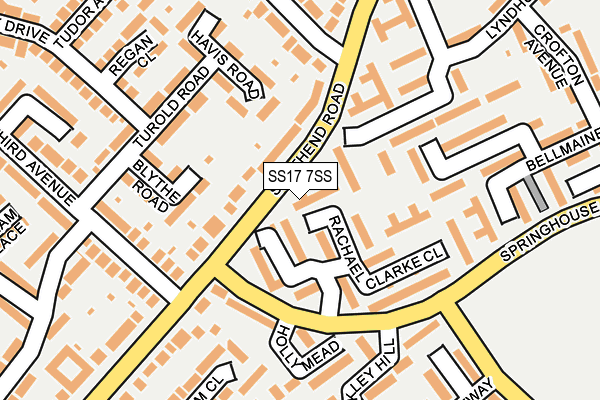 SS17 7SS map - OS OpenMap – Local (Ordnance Survey)