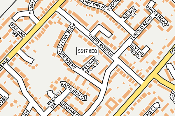 SS17 8EQ map - OS OpenMap – Local (Ordnance Survey)