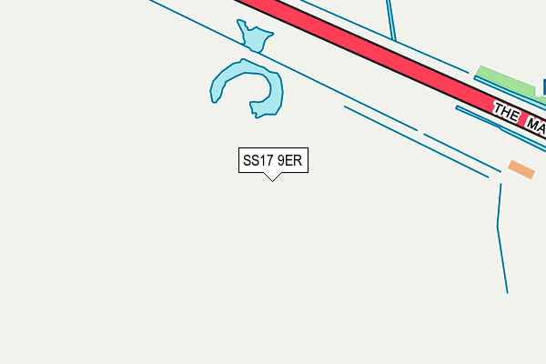 SS17 9ER map - OS OpenMap – Local (Ordnance Survey)