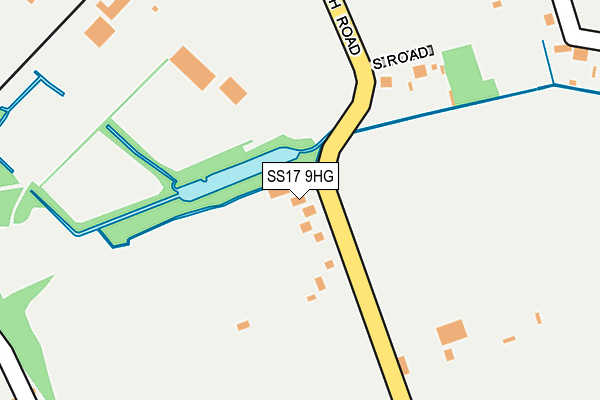 SS17 9HG map - OS OpenMap – Local (Ordnance Survey)