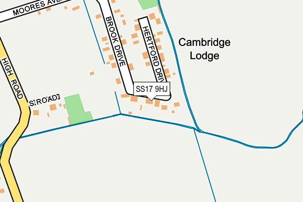 SS17 9HJ map - OS OpenMap – Local (Ordnance Survey)