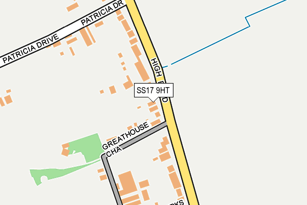 SS17 9HT map - OS OpenMap – Local (Ordnance Survey)