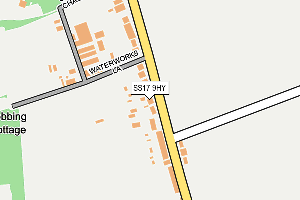 SS17 9HY map - OS OpenMap – Local (Ordnance Survey)