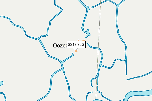 SS17 9LG map - OS OpenMap – Local (Ordnance Survey)