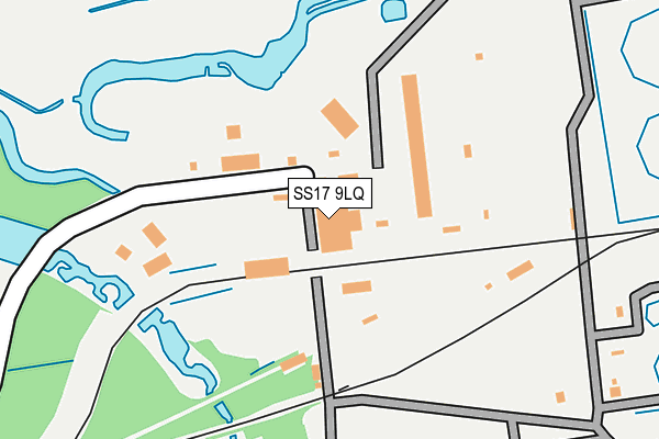 SS17 9LQ map - OS OpenMap – Local (Ordnance Survey)