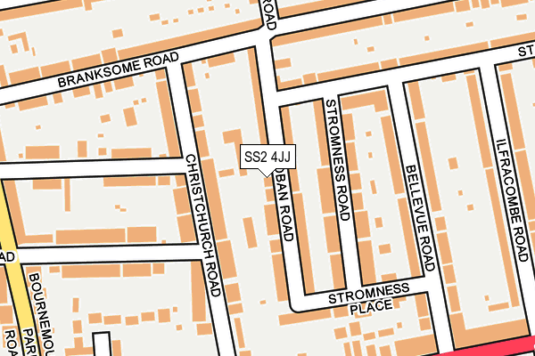 SS2 4JJ map - OS OpenMap – Local (Ordnance Survey)