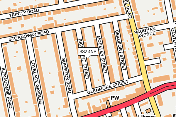 SS2 4NP map - OS OpenMap – Local (Ordnance Survey)