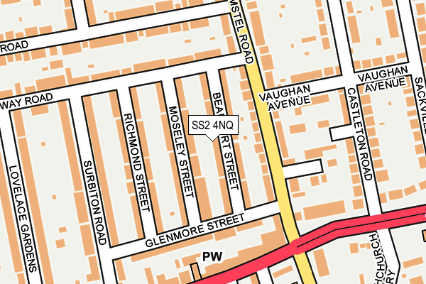 SS2 4NQ map - OS OpenMap – Local (Ordnance Survey)