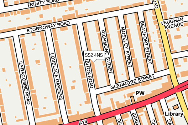 SS2 4NS map - OS OpenMap – Local (Ordnance Survey)