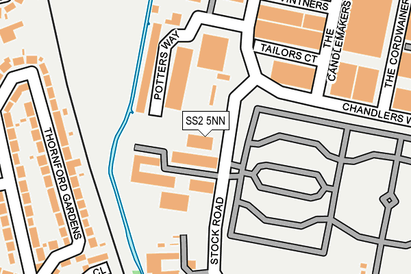 SS2 5NN map - OS OpenMap – Local (Ordnance Survey)