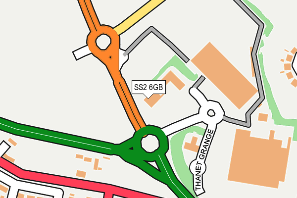 SS2 6GB map - OS OpenMap – Local (Ordnance Survey)