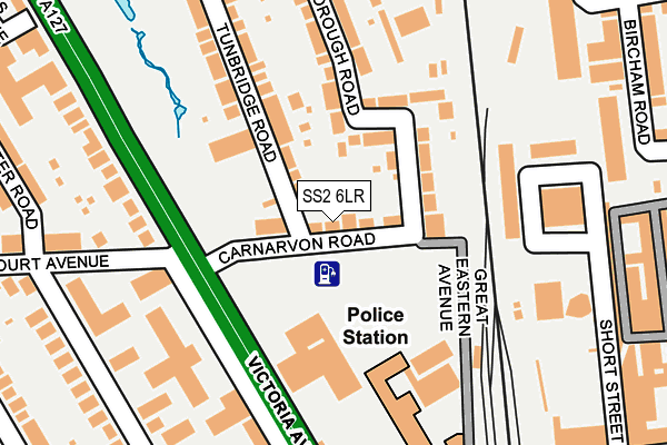 SS2 6LR map - OS OpenMap – Local (Ordnance Survey)