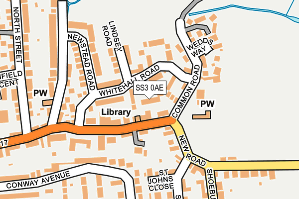 SS3 0AE map - OS OpenMap – Local (Ordnance Survey)