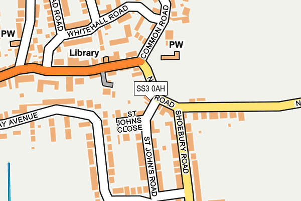 SS3 0AH map - OS OpenMap – Local (Ordnance Survey)