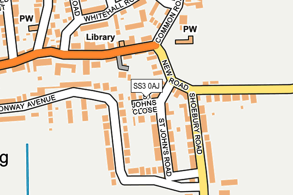 SS3 0AJ map - OS OpenMap – Local (Ordnance Survey)