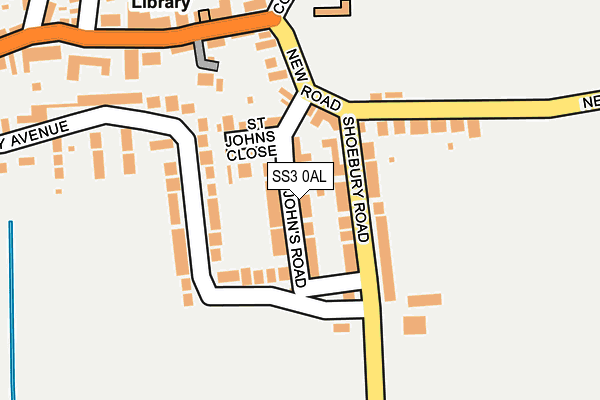SS3 0AL map - OS OpenMap – Local (Ordnance Survey)
