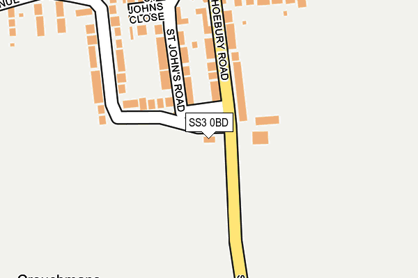 SS3 0BD map - OS OpenMap – Local (Ordnance Survey)