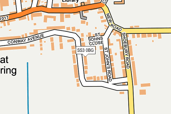 SS3 0BG map - OS OpenMap – Local (Ordnance Survey)