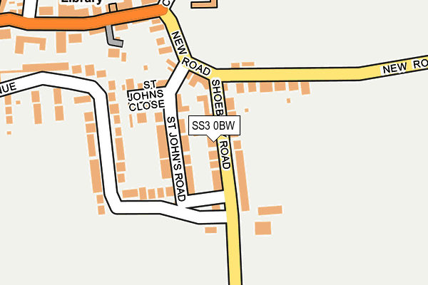 SS3 0BW map - OS OpenMap – Local (Ordnance Survey)