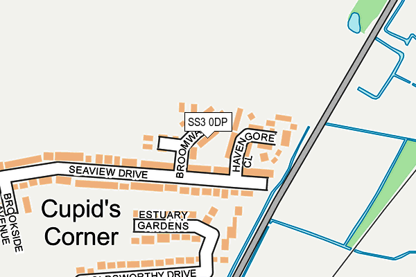 SS3 0DP map - OS OpenMap – Local (Ordnance Survey)