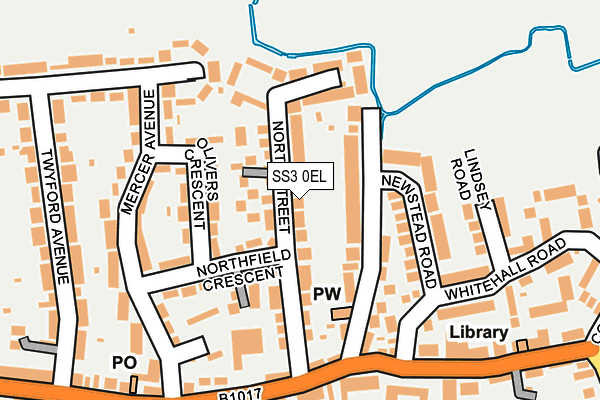 SS3 0EL map - OS OpenMap – Local (Ordnance Survey)