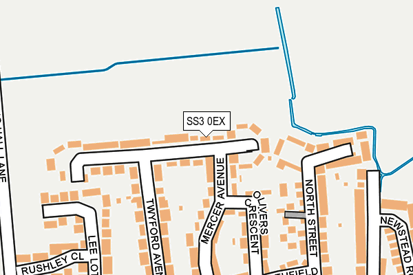 SS3 0EX map - OS OpenMap – Local (Ordnance Survey)