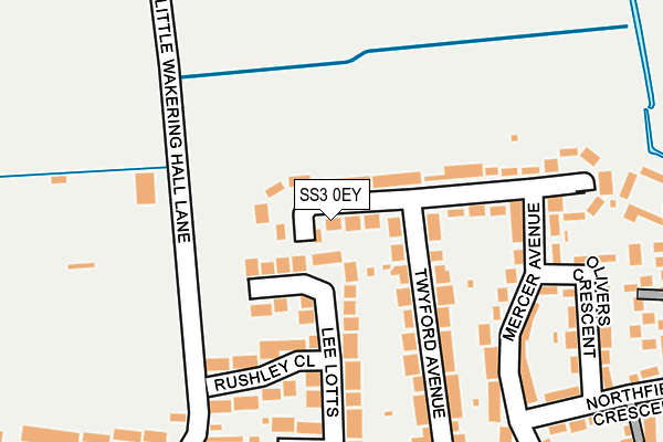SS3 0EY map - OS OpenMap – Local (Ordnance Survey)