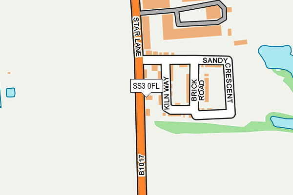 SS3 0FL map - OS OpenMap – Local (Ordnance Survey)