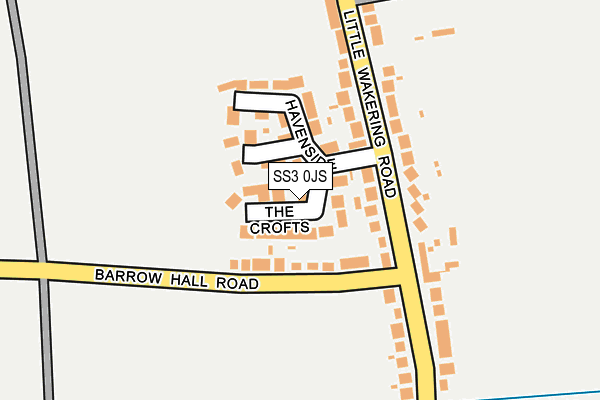 SS3 0JS map - OS OpenMap – Local (Ordnance Survey)