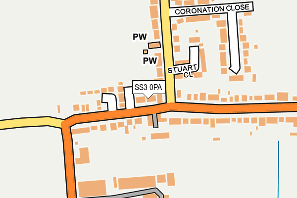 SS3 0PA map - OS OpenMap – Local (Ordnance Survey)
