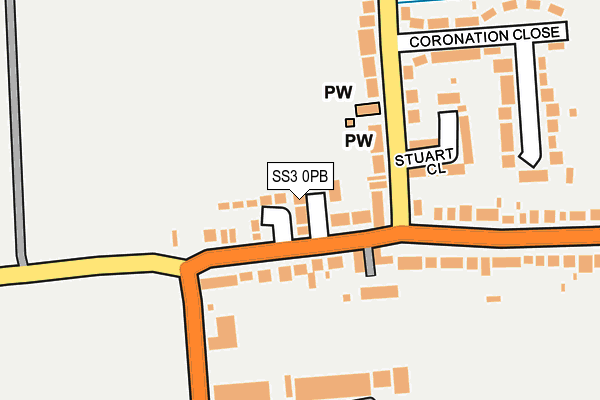 SS3 0PB map - OS OpenMap – Local (Ordnance Survey)