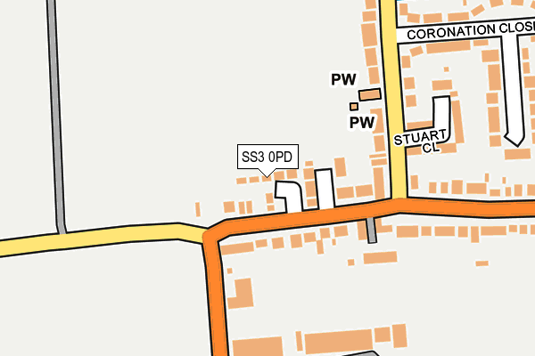 SS3 0PD map - OS OpenMap – Local (Ordnance Survey)