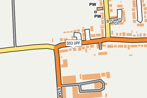 SS3 0PF map - OS OpenMap – Local (Ordnance Survey)