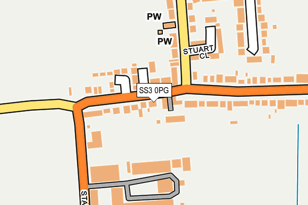 SS3 0PG map - OS OpenMap – Local (Ordnance Survey)