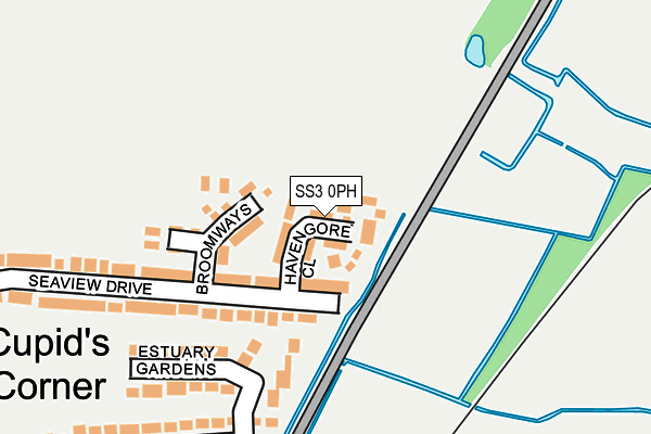 SS3 0PH map - OS OpenMap – Local (Ordnance Survey)
