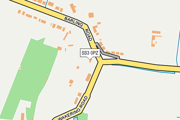 SS3 0PZ map - OS OpenMap – Local (Ordnance Survey)