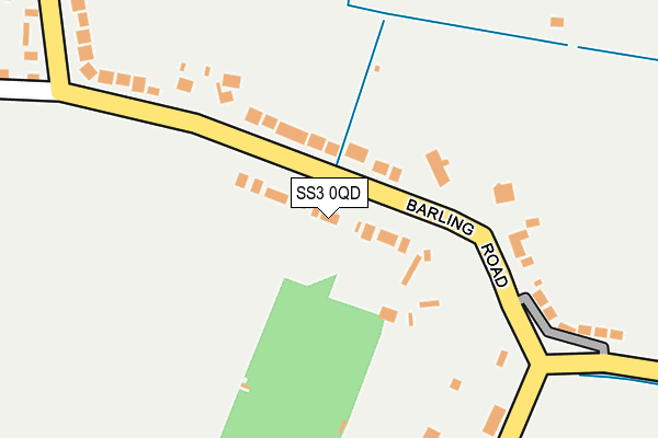 SS3 0QD map - OS OpenMap – Local (Ordnance Survey)