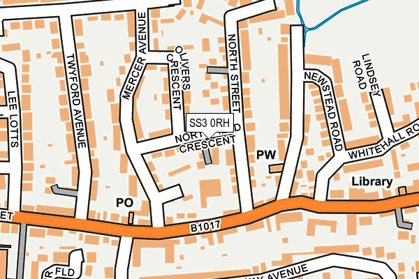 SS3 0RH map - OS OpenMap – Local (Ordnance Survey)