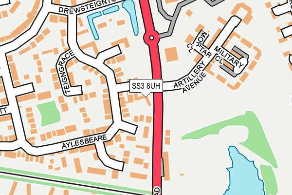 SS3 8UH map - OS OpenMap – Local (Ordnance Survey)