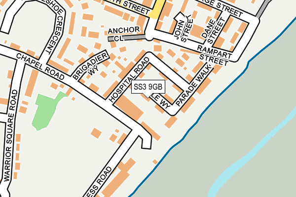 SS3 9GB map - OS OpenMap – Local (Ordnance Survey)