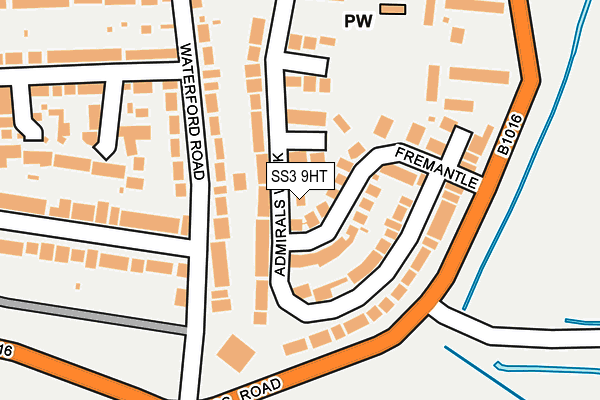 SS3 9HT map - OS OpenMap – Local (Ordnance Survey)