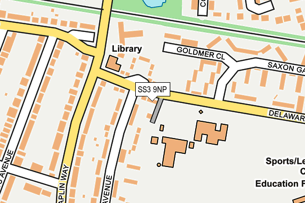 SS3 9NP map - OS OpenMap – Local (Ordnance Survey)