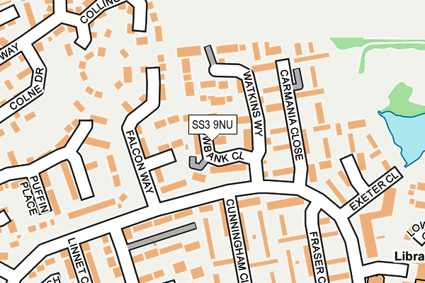 SS3 9NU map - OS OpenMap – Local (Ordnance Survey)