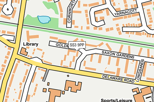SS3 9PP map - OS OpenMap – Local (Ordnance Survey)