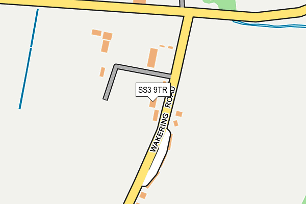 SS3 9TR map - OS OpenMap – Local (Ordnance Survey)