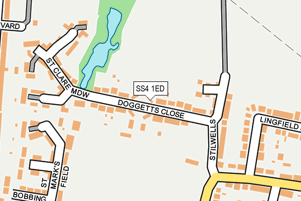 SS4 1ED map - OS OpenMap – Local (Ordnance Survey)