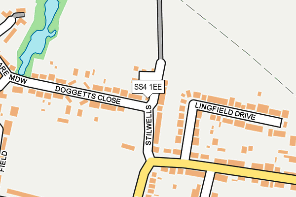 SS4 1EE map - OS OpenMap – Local (Ordnance Survey)