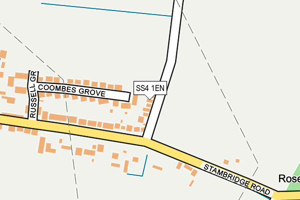 SS4 1EN map - OS OpenMap – Local (Ordnance Survey)